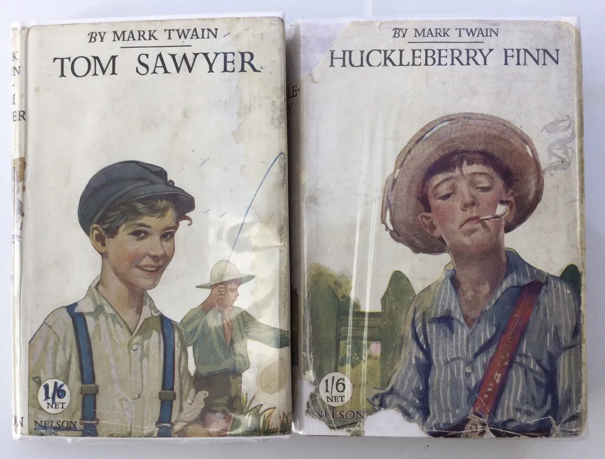 Huckleberry Finn, Tom Sawyer, Mark Twain 1930 Nelson | eBay